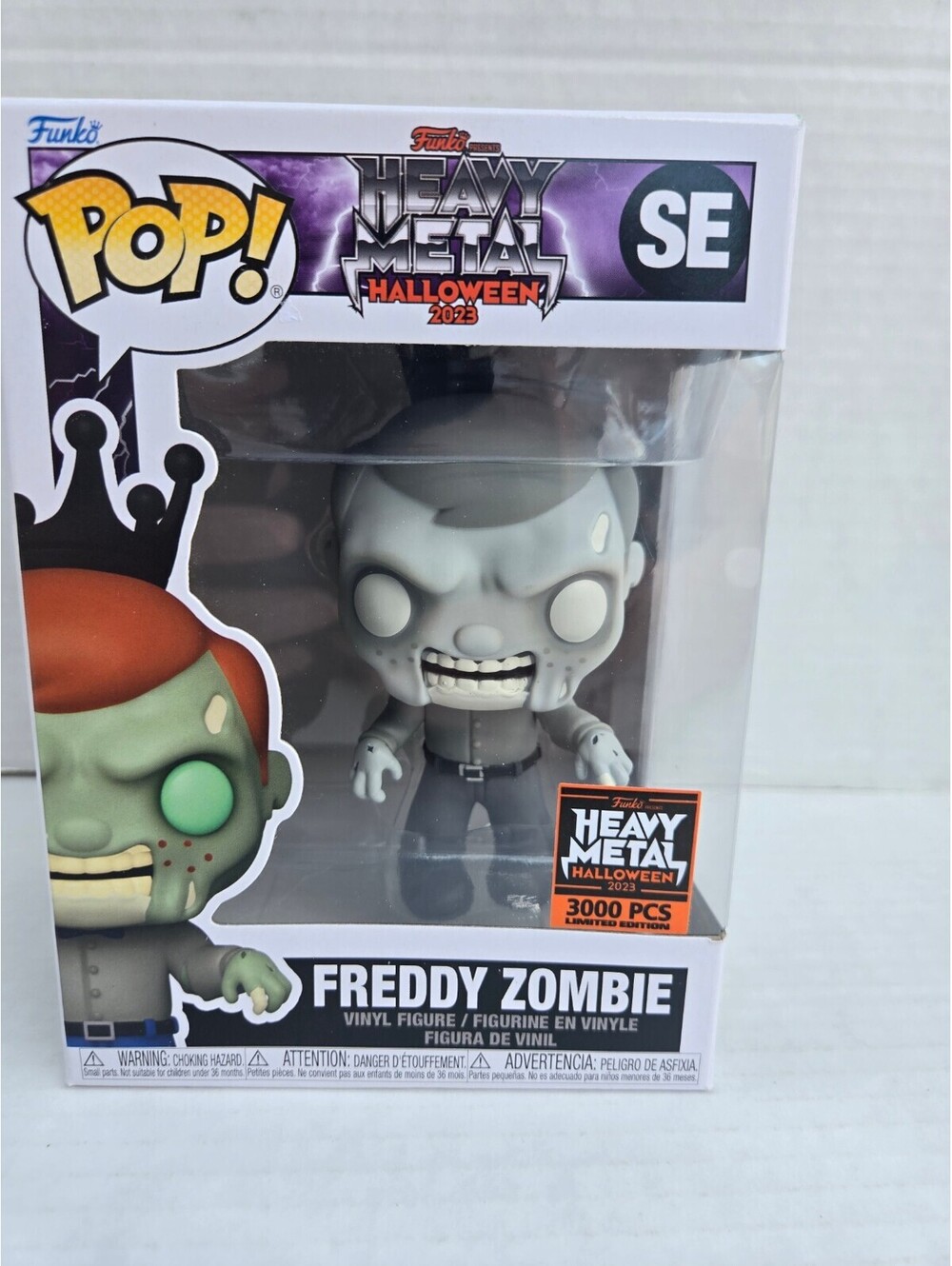 Funko Pop! Heavy Metal Halloween 2023 Freddy Zombie Vinyl Figure SE Limited 3000